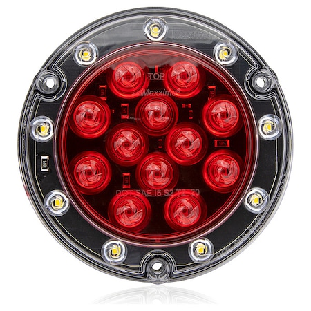 Stop/Turn/Tail Light,LED,Flange,Red