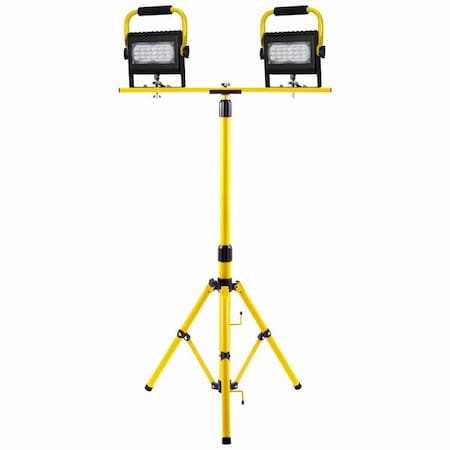 Twin Head Work Light,Corded,6000lm,LED