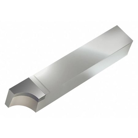 Brazed Tool Bit,RAD,3.5 In L,1/2 In W