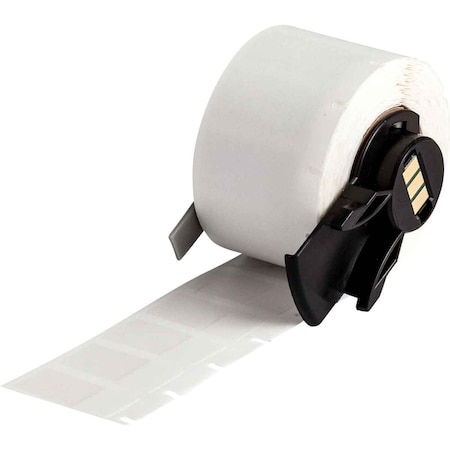 Wraparound Label, White, Vinyl, 1/2 in W