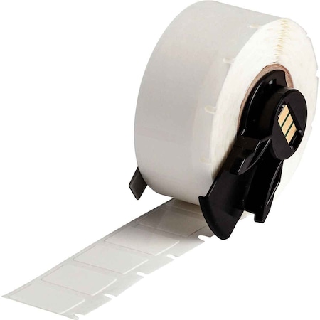 Wraparound Label, White, Vinyl, 1/2 in W