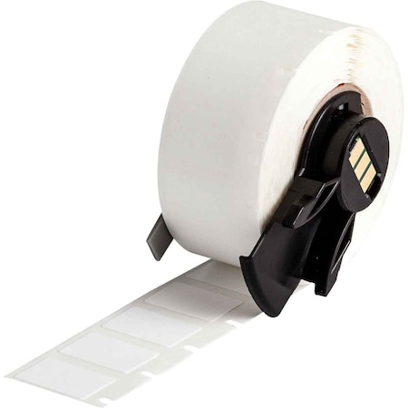Wraparound Label, White, Nylon, 1/2 in W