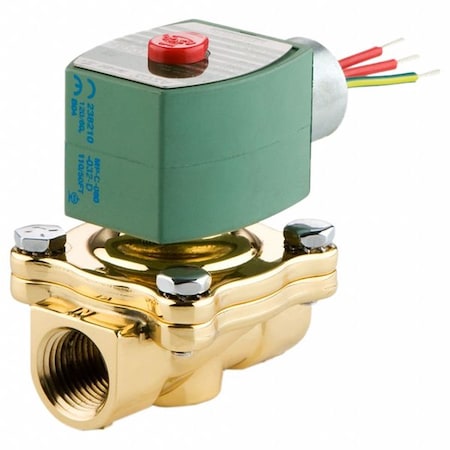 Solenoid Valve, 2-Way, 2-Position, Normally Closed, 1 in Pipe Size, 110V AC, 120V AC, High Flow