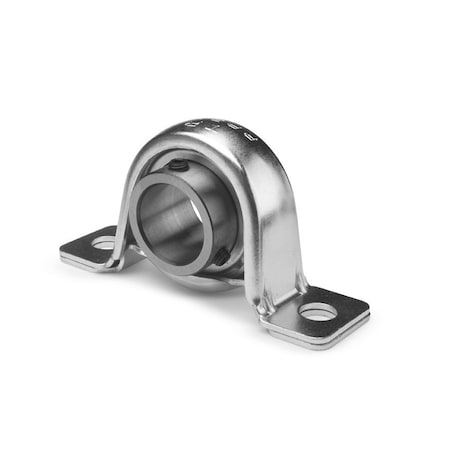 Pillow Block Unit, Pressed Steel, Insrt, Eccentric Locking Collar, 0.75-in. Bore, 1.0000 Bore Cntr H