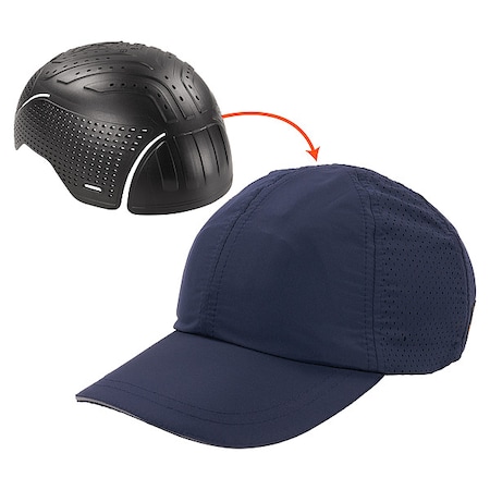 Bump Cap, Baseball, Polyethylene, None Suspension, Fits Hat Size 6 1/4 to 7 1/4