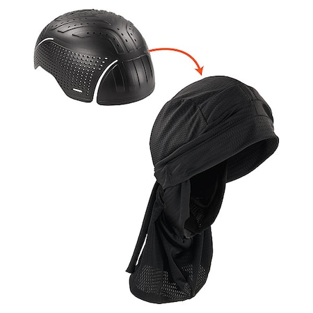 Bump Cap, Dreadlock Tube, Polyethylene, None Suspension, Fits Hat Size 6 7/8 to 7 1/4