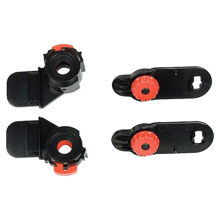 Hard Hat Interchange System, For Use With Hard Hat, Welding Helmet Black, Red, 6 PK