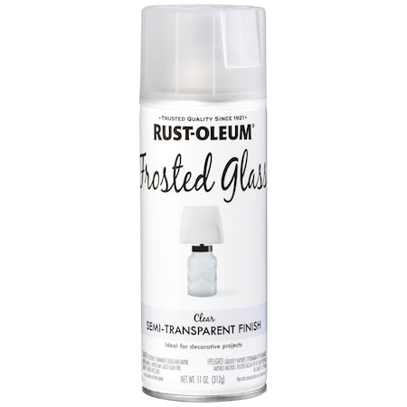Frosted Spray Paint, Frosted Glass, Matte, Solvent, 11 Oz