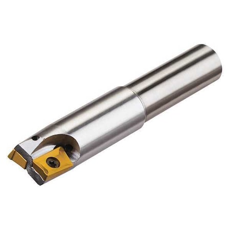 Indexable Square Shoulder End Mill, Coolant-Thru Milling Series, 5/8" Max Cut Dia