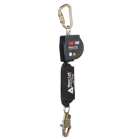 DBI-SALA Self-Retracting Lifeline, 8 ft. Length, Snap Hook, Steel, 1 Leg(s), 420 lb Weight Capacity