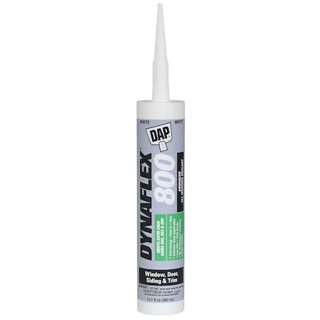 Hybrid Elastomeric Sealant, 20 oz, Sausage Pack, White, Hybrid Polymer Base, DYNAFLEX(R) 800