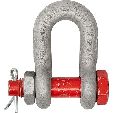 D-Shackle,9,500 lb Load Cap,Carbon Steel