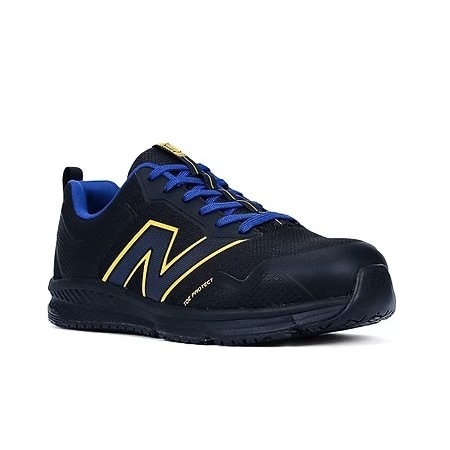Men's Athletic Shoe, Synthetic Fabric, Synthetic Leather Upper, Blue/Yellow, 11 1/2