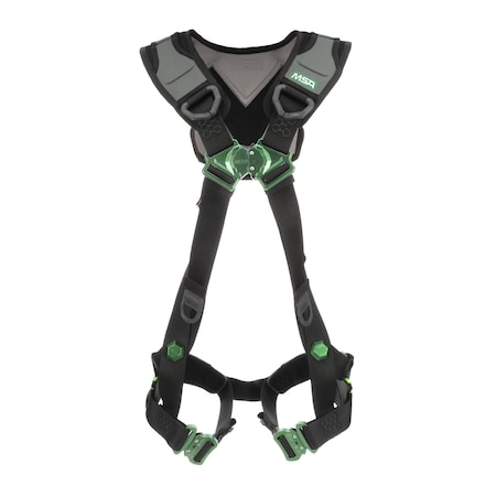 V-FLEX(TM) Safety Harness Full Body Harness, 2XL, 400 lb, Quick-Connect Chest/ Back D-Ring