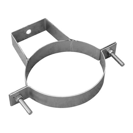 Pipe Hanger, 12 in Duct Dia, Galvanized Steel, 14 GA, 14-3/8" L x