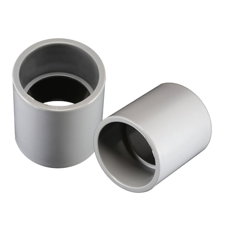 Conduit Fitting Coupling, 6 in, PVC Cement, PVC, PVC Coated