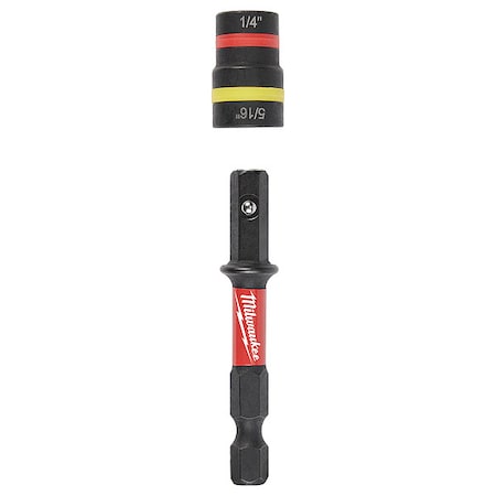 SHOCKWAVE Impact Duty 1/4 in and 5/16 in x 2-1/4 in QUIK-CLEAR 2-in-1 Magnetic Nut Driver