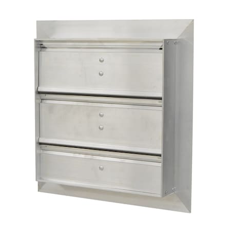Manual Damper,Aluminum,Square