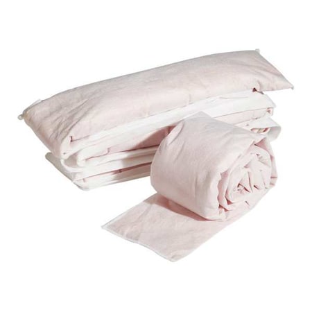 Sorbent Sock, 1 gal, 2 in x 48 in, Bases, Pink, 4 PK
