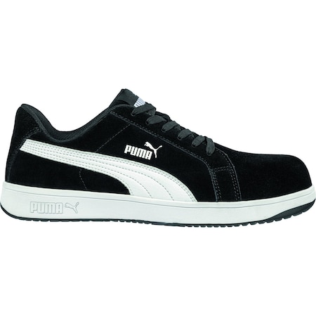 Men's Athletic Shoe, Black, White, 10 1/2, 640015