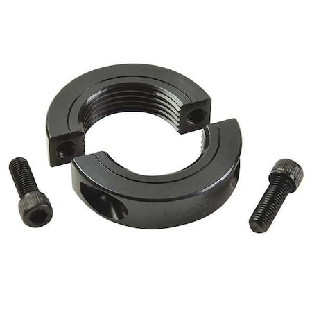 Shaft Collar, Threaded, 2Pc, 1-1/4-12 In, St