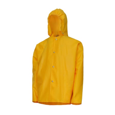 Irontex jacket w/ hood snaps- Yellow