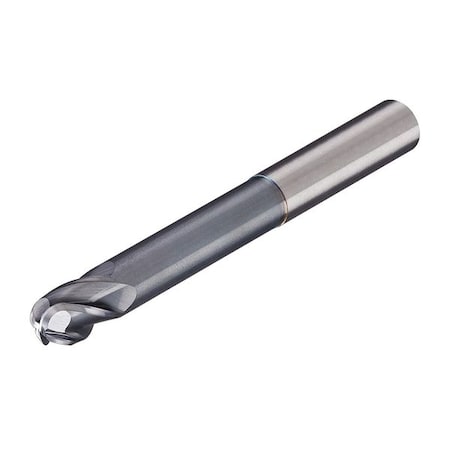 Carbide End Mill,Dia 1/4 In,Cut L 1/2 In