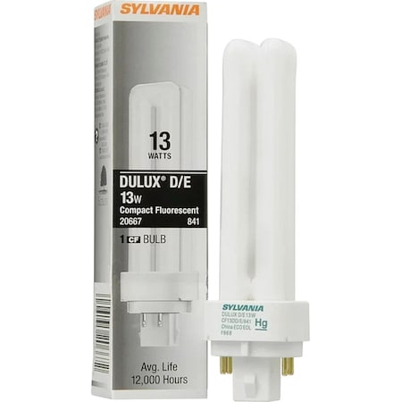 CFL,13 W,T4,4-Pin (G24q-1)