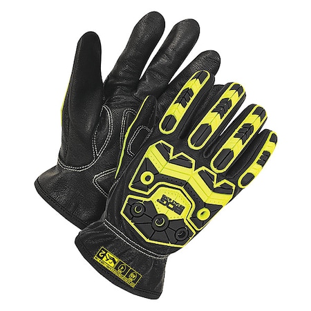 Cut-Resistant Leather Gloves, Cut Level A5 ,L 1 PR
