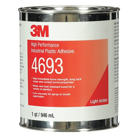 Contact Cement, 4693 Series, Clear, 1 qt, Can