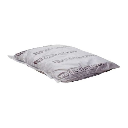 Sorbent Pillow, 32 gal, 17 in x 21 in, Universal, Gray, 16 PK