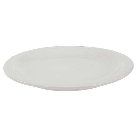 Plate, 10-3/8", Ceramic Bright White PK12