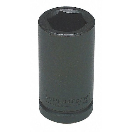 3/4 in Drive Impact Socket Deep Socket, black oxide, Steel,2 1/4 in