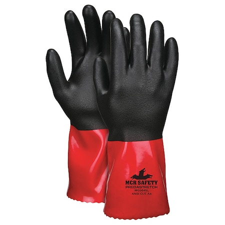 MG9645 Chemical Resistant Gloves, Fiberglass, 13 in L, 15 ga, Black, S, 12 PK