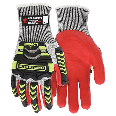 Coated Gloves, Cut Level A4 ,Dipped ,Foam Nitrile ,Sandy ,M 1 PR