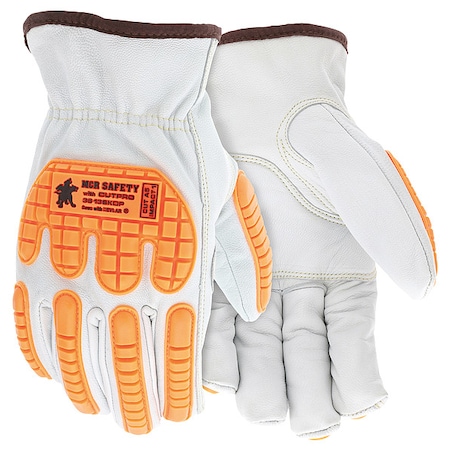 Leather Gloves, Cut Level A5 ,L 12 PK