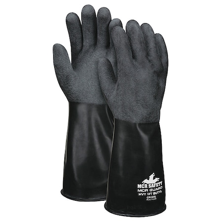 CP25 Chemical Resistant Gloves, Butyl, 14 in L, 25 mil, Black, M, 1 PR