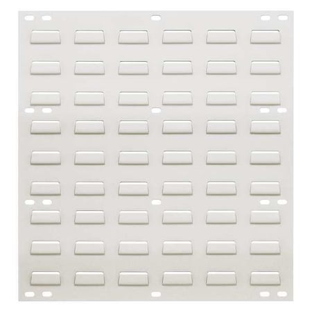 Steel Louvered Panel, 1/4 in D x 20 in H x 18 in W, White
