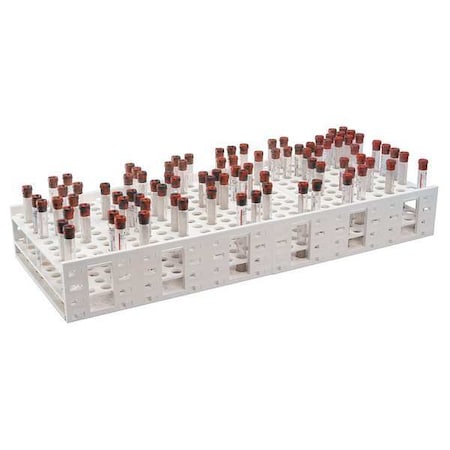Test Tube Rack,Polypropylene,White