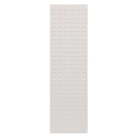 Steel Louvered Panel, 1/4 in D x 61 in H x 18 in W, White