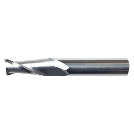 Carb End Mill, 4.00mm, 2FL, CC, Uncoated