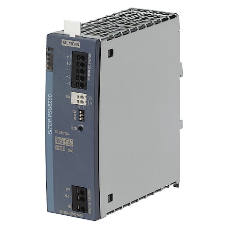 Stabilized Power Supply, 120/230V AC, 24V DC, 240 W, 10 A, DIN Rail