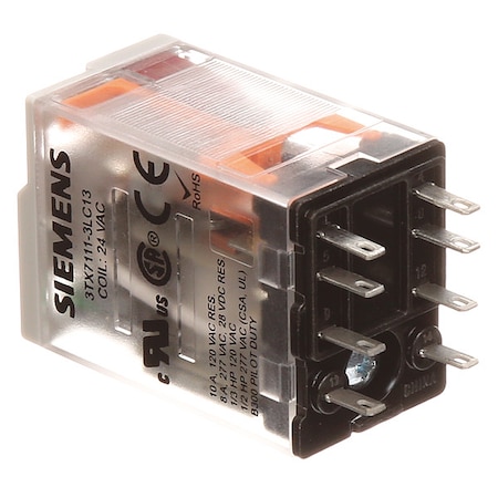 Plug-In, Plug-In Relay, Square, 12 A, 8 Pins