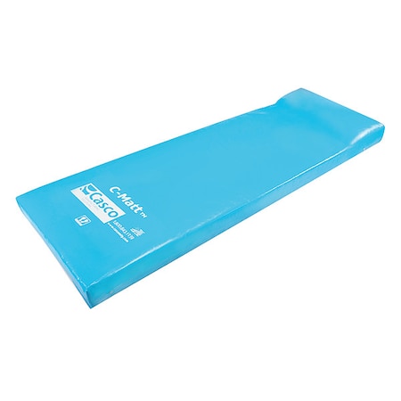 Mattress,75x25in,10 oz Poly,Blue,Pillow