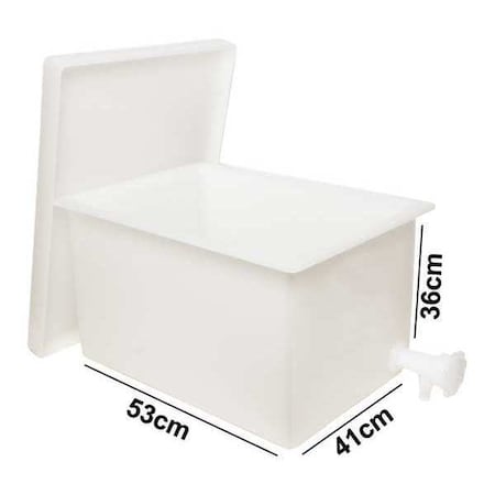 Tank,Rectangular,w/Lid and Faucet