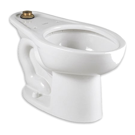 Madera 1.11.6GPF Elong Bwl Wh, 1.1 to 1.6 gpf, Flushometer, Floor Mount, Elongated, White