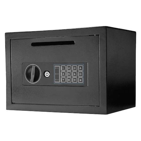 Drop Slot Depository Safe with (2) Deadbolt Lock, Digital Keypad 22.5 lb, 0.59 cu ft, Steel