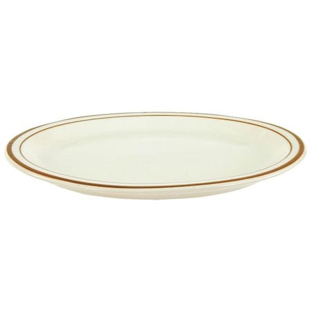 Platter,9-5/8 x 8 In.,Brown,PK24