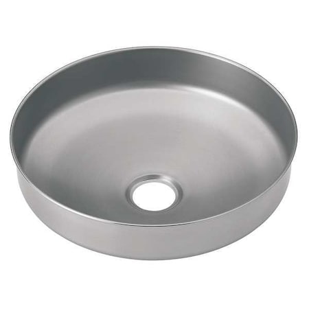 Replacement Bowl, Stainless Steel, Silver, For Use With, Eyewash