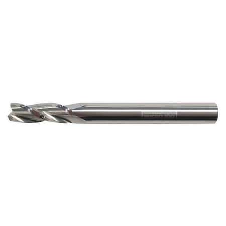 Carb End Mill,1/16 In,3FL,CC,AlTiN Coat